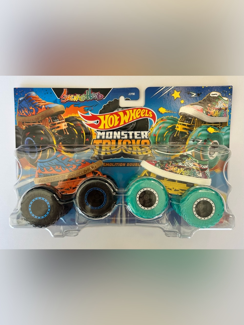 Hot Wheels Monster Trucks Twin Pack - Orange & Teal